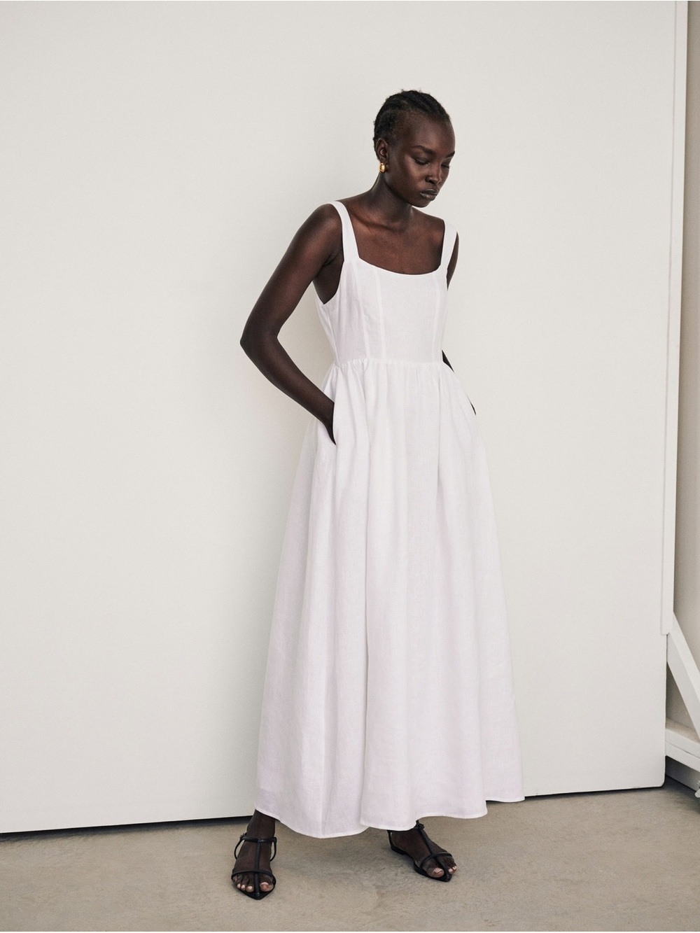 DISSH Spencer Linen Midi Dress